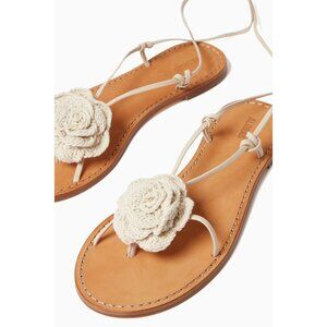 ALOHAS Cream and Tan Sandals